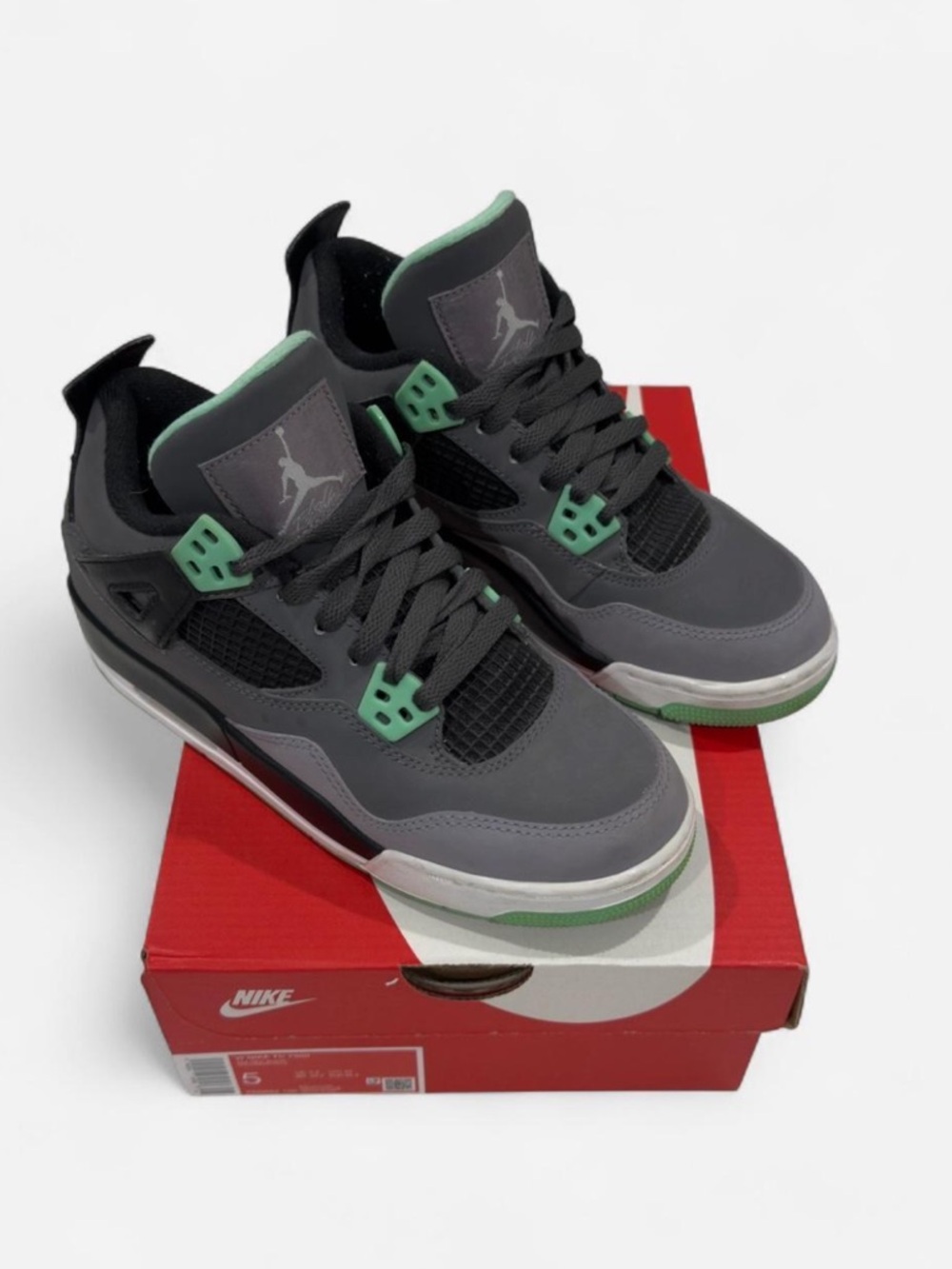 Kids’ Jordan 4 Retro Green Glow (GS)